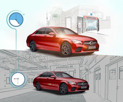 Mercedes-Benz Vietnam Star triển khai dịch vụ ‘sơn nhanh trong ngày’ - Ảnh 1. Mercedes-Benz Vietnam Star triển khai dịch vụ ‘sơn nhanh trong ngày’ - Ảnh 1.