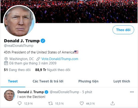 Ông Trump 2 lần trong ngày tuyên bố đã chiến thắng bầu cử - Ảnh 1. Ông Trump 2 lần trong ngày tuyên bố đã chiến thắng bầu cử - Ảnh 1.