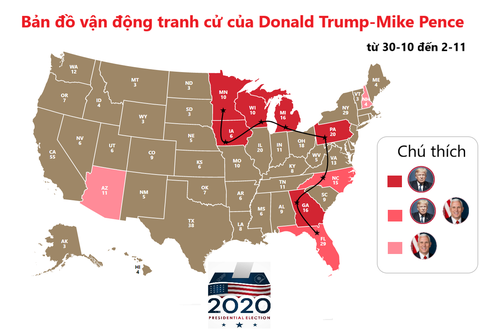 Hai ông Trump, Biden làm gì trong ngày cuối trước bầu cử? - Ảnh 2. Hai ông Trump, Biden làm gì trong ngày cuối trước bầu cử? - Ảnh 2.