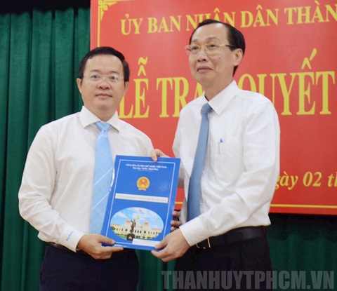 Ông Đinh Khắc Huy làm chủ tịch UBND quận Bình Thạnh - Ảnh 1. Ông Đinh Khắc Huy làm chủ tịch UBND quận Bình Thạnh - Ảnh 1.