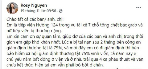 Nữ tiếp viên hàng không bị xe Mercedes tông: Bên gây tai nạn chưa một lời thăm hỏi - Ảnh 2. Nữ tiếp viên hàng không bị xe Mercedes tông: Bên gây tai nạn chưa một lời thăm hỏi - Ảnh 2.