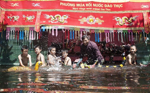 Rối nước 300 năm ở làng Đào Thục - Ảnh 1. Rối nước 300 năm ở làng Đào Thục - Ảnh 1.