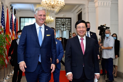 Phó thủ tướng Phạm Bình Minh tiếp Cố vấn an ninh quốc gia Mỹ O’Brien - Ảnh 2. Phó thủ tướng Phạm Bình Minh tiếp Cố vấn an ninh quốc gia Mỹ O’Brien - Ảnh 2.