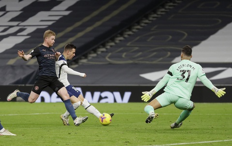 Tung 22 cú sút, Man City vẫn thua trắng Tottenham 0-2 - Ảnh 3. Tung 22 cú sút, Man City vẫn thua trắng Tottenham 0-2 - Ảnh 3.
