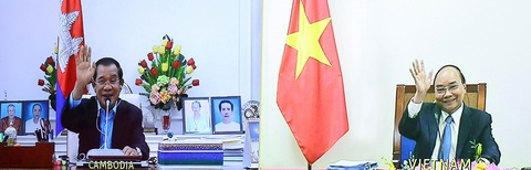 Việt Nam, Campuchia nhất trí tiếp tục tăng cường quan hệ tin cậy, gắn bó - Ảnh 1. Việt Nam, Campuchia nhất trí tiếp tục tăng cường quan hệ tin cậy, gắn bó - Ảnh 1.