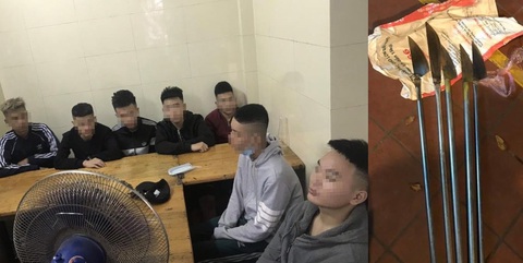 Khởi tố, tạm giữ hình sự nhóm thanh niên cầm dao phóng lợn đuổi đánh nhau trên phố - Ảnh 2. Khởi tố, tạm giữ hình sự nhóm thanh niên cầm dao phóng lợn đuổi đánh nhau trên phố - Ảnh 2.