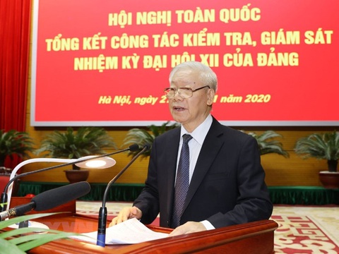 Tổng bí thư, Chủ tịch nước Nguyễn Phú Trọng dự hội nghị về công tác kiểm tra, giám sát - Ảnh 3. Tổng bí thư, Chủ tịch nước Nguyễn Phú Trọng dự hội nghị về công tác kiểm tra, giám sát - Ảnh 3.