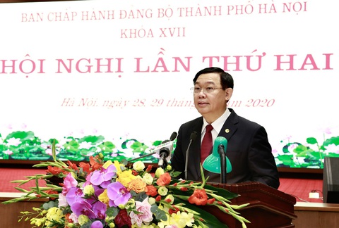 Bí thư Hà Nội Vương Đình Huệ: ‘Đổi mới tư duy để phát triển, không quyền anh, quyền tôi’ - Ảnh 1. Bí thư Hà Nội Vương Đình Huệ: ‘Đổi mới tư duy để phát triển, không quyền anh, quyền tôi’ - Ảnh 1.