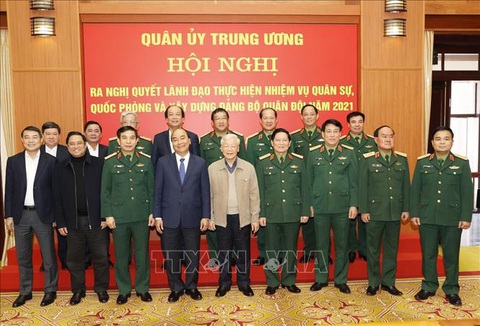 Tổng bí thư, Chủ tịch nước Nguyễn Phú Trọng chủ trì Hội nghị của Quân ủy trung ương - Ảnh 4. Tổng bí thư, Chủ tịch nước Nguyễn Phú Trọng chủ trì Hội nghị của Quân ủy trung ương - Ảnh 4.