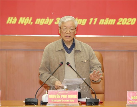 Tổng bí thư, Chủ tịch nước Nguyễn Phú Trọng chủ trì Hội nghị của Quân ủy trung ương - Ảnh 1. Tổng bí thư, Chủ tịch nước Nguyễn Phú Trọng chủ trì Hội nghị của Quân ủy trung ương - Ảnh 1.