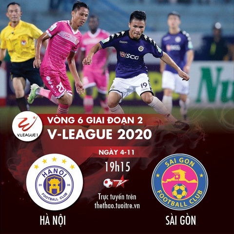 Lịch trực tiếp V-League 2020: CLB Hà Nội quyết đấu Sài Gòn - Ảnh 1. Lịch trực tiếp V-League 2020: CLB Hà Nội quyết đấu Sài Gòn - Ảnh 1.