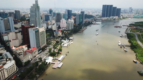 Chỉnh trang công viên bến Bạch Đằng từ nay đến trước Tết Nguyên đán 2021 - Ảnh 1. Chỉnh trang công viên bến Bạch Đằng từ nay đến trước Tết Nguyên đán 2021 - Ảnh 1.