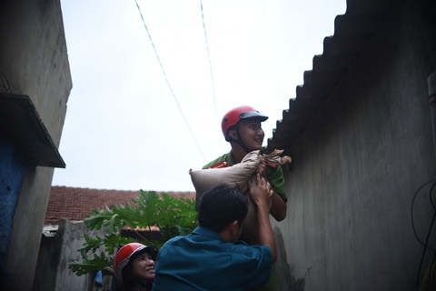 Bình Định: Tất cả tàu thuyền đã an toàn, đang sơ tán dân khỏi vùng nguy hiểm - Ảnh 2. Bình Định: Tất cả tàu thuyền đã an toàn, đang sơ tán dân khỏi vùng nguy hiểm - Ảnh 2.