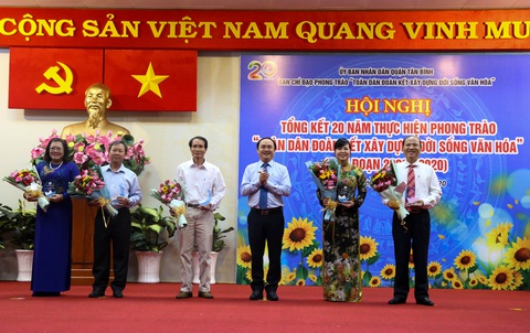 100% khu dân cư tại quận Tân Bình được công nhận khu dân cư văn hóa - Ảnh 1. 100% khu dân cư tại quận Tân Bình được công nhận khu dân cư văn hóa - Ảnh 1.