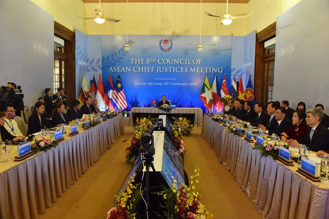 Hội nghị chánh án ASEAN: Tìm giải pháp tháo gỡ khó khăn trước đại dịch COVID-19 - Ảnh 2. Hội nghị chánh án ASEAN: Tìm giải pháp tháo gỡ khó khăn trước đại dịch COVID-19 - Ảnh 2.