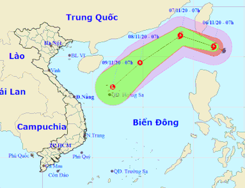 Bão Atsani có gió mạnh cấp 10, bẻ hướng xuống Biển Đông - Ảnh 1. Bão Atsani có gió mạnh cấp 10, bẻ hướng xuống Biển Đông - Ảnh 1.