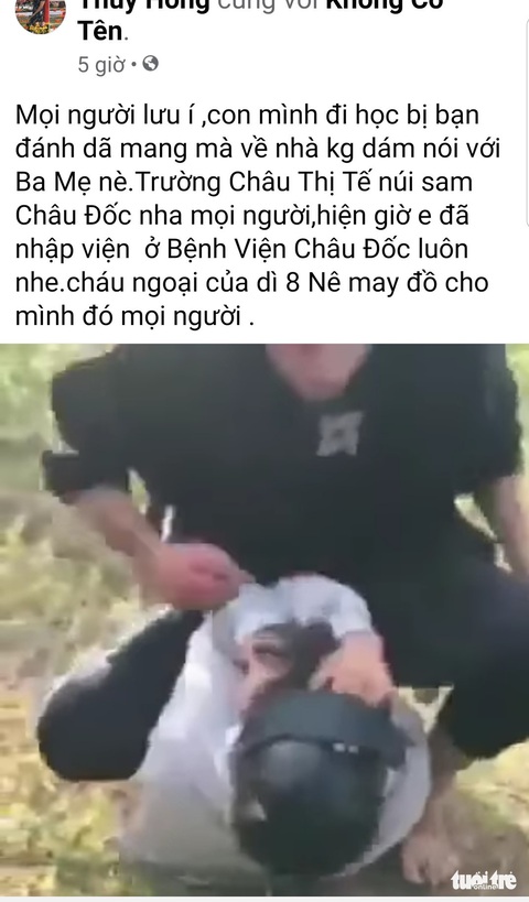 Học trò đánh nhau bầm giập, trường không hay biết - Ảnh 1. Học trò đánh nhau bầm giập, trường không hay biết - Ảnh 1.