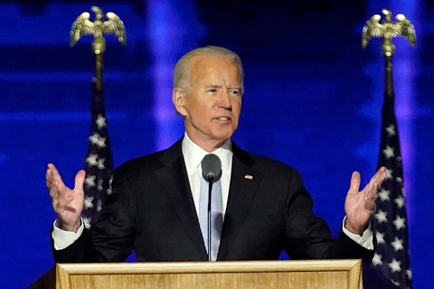 Ông Joe Biden phát biểu về chiến thắng: Đã đến lúc hàn gắn nước Mỹ - Ảnh 1. Ông Joe Biden phát biểu về chiến thắng: Đã đến lúc hàn gắn nước Mỹ - Ảnh 1.