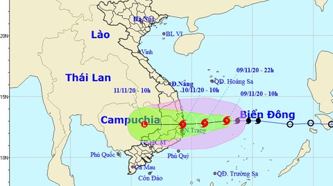Bão cách Bình Định - Ninh Thuận 360km, gió giật cấp 10 - Ảnh 2. Bão cách Bình Định - Ninh Thuận 360km, gió giật cấp 10 - Ảnh 2.