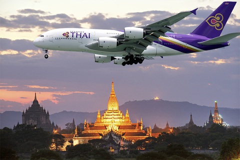 Hãng hàng không Thái Lan thiết kế chuyến bay qua 99 địa điểm linh thiêng - Ảnh 1. Hãng hàng không Thái Lan thiết kế chuyến bay qua 99 địa điểm linh thiêng - Ảnh 1.