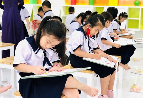 Học sinh tiểu học Việt Nam dẫn đầu khu vực về kỹ năng đọc hiểu, viết, toán - Ảnh 1. Học sinh tiểu học Việt Nam dẫn đầu khu vực về kỹ năng đọc hiểu, viết, toán - Ảnh 1.