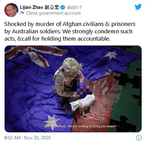 New Zealand quan ngại việc Trung Quốc đăng ảnh lính Úc sát hại bé gái Afghanistan - Ảnh 1. New Zealand quan ngại việc Trung Quốc đăng ảnh lính Úc sát hại bé gái Afghanistan - Ảnh 1.