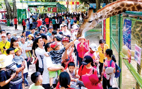 Ngán COVID-19, khu vui chơi hạn chế với khách đoàn - Ảnh 1. Ngán COVID-19, khu vui chơi hạn chế với khách đoàn - Ảnh 1.