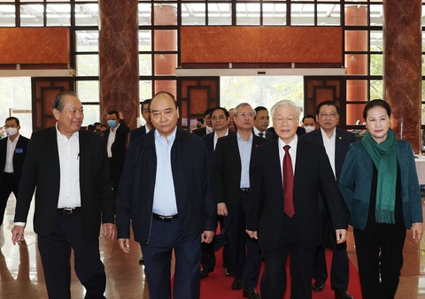 Tổng bí thư, Chủ tịch nước Nguyễn Phú Trọng chủ trì hội nghị tổng kết chống tham nhũng - Ảnh 4. Tổng bí thư, Chủ tịch nước Nguyễn Phú Trọng chủ trì hội nghị tổng kết chống tham nhũng - Ảnh 4.