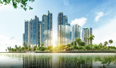 Khu Nam TP.HCM xuất hiện ốc đảo xanh với quy mô 9 tòa tháp - Ảnh 1. Khu Nam TP.HCM xuất hiện ốc đảo xanh với quy mô 9 tòa tháp - Ảnh 1.