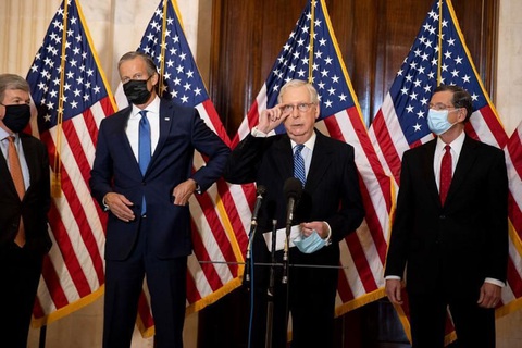 Ông Biden nói chuyện với lãnh đạo phe đa số ở Thượng viện McConnell - Ảnh 2. Ông Biden nói chuyện với lãnh đạo phe đa số ở Thượng viện McConnell - Ảnh 2.
