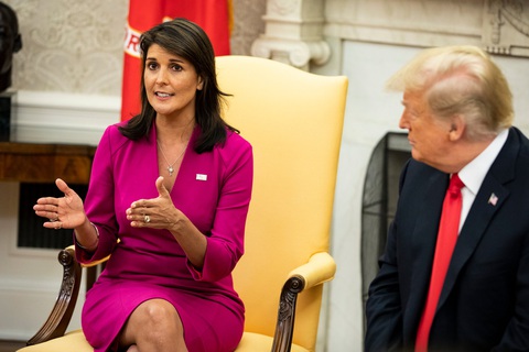3 di sản đối ngoại của ông Trump mà bà Nikki Haley khuyên ông Biden giữ - Ảnh 1. 3 di sản đối ngoại của ông Trump mà bà Nikki Haley khuyên ông Biden giữ - Ảnh 1.