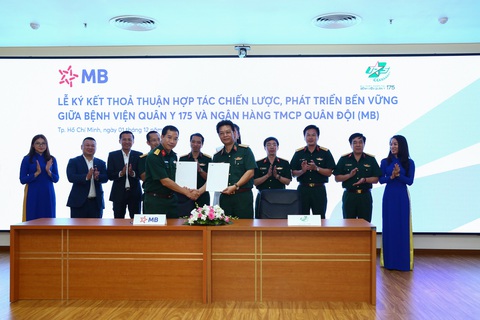 MB hợp tác với Bệnh viện 175 thanh toán viện phí không dùng tiền mặt - Ảnh 1. MB hợp tác với Bệnh viện 175 thanh toán viện phí không dùng tiền mặt - Ảnh 1.