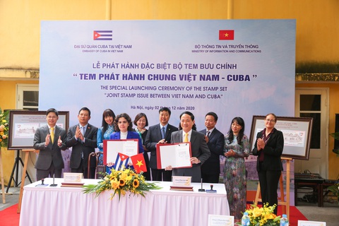 Việt Nam và Cuba phát hành chung bộ tem đặc biệt - Ảnh 1. Việt Nam và Cuba phát hành chung bộ tem đặc biệt - Ảnh 1.