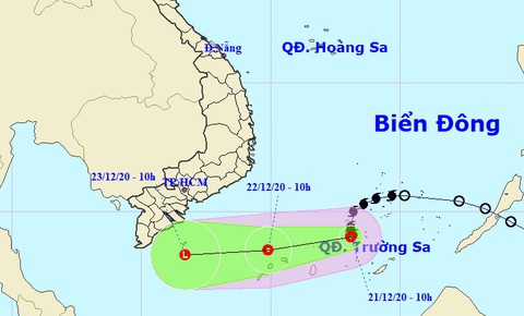 Bão suy yếu thành áp thấp nhiệt đới, miền Nam mưa - Ảnh 1. Bão suy yếu thành áp thấp nhiệt đới, miền Nam mưa - Ảnh 1.