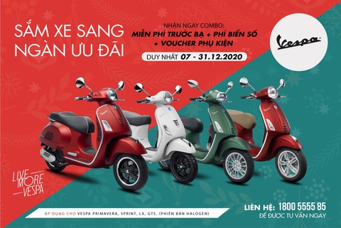 Tại sao đây là thời điểm vàng sắm xe sang Vespa & Piaggio? - Ảnh 1. Tại sao đây là thời điểm vàng sắm xe sang Vespa & Piaggio? - Ảnh 1.