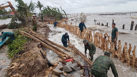 Đê biển Tây - gian nan cuộc chiến giữ đất sống - Kỳ cuối: Cuộc chiến một mất một còn trước biển - Ảnh 2. Đê biển Tây - gian nan cuộc chiến giữ đất sống - Kỳ cuối: Cuộc chiến một mất một còn trước biển - Ảnh 2.