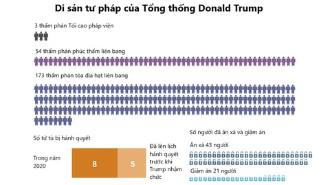 Di sản của Tổng thống Donald Trump qua các con số - Ảnh 2. Di sản của Tổng thống Donald Trump qua các con số - Ảnh 2.