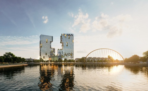 Ecopark xây tháp đôi cao nhất Hải Dương - Ảnh 1. Ecopark xây tháp đôi cao nhất Hải Dương - Ảnh 1.
