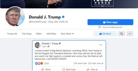 Ông Trump kể tội 8 thượng nghị sĩ Cộng hòa, nói sẽ không bao giờ quên - Ảnh 1. Ông Trump kể tội 8 thượng nghị sĩ Cộng hòa, nói sẽ không bao giờ quên - Ảnh 1.