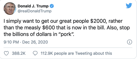 Vì sao ông Trump nói chủ tịch Hạ viện Pelosi ngưng dùng tỉ đô cho ‘thịt heo’? - Ảnh 2. Vì sao ông Trump nói chủ tịch Hạ viện Pelosi ngưng dùng tỉ đô cho ‘thịt heo’? - Ảnh 2.