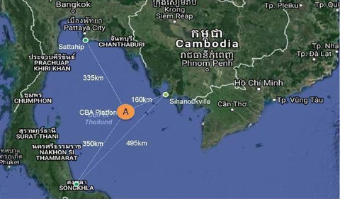 Campuchia khai thác mỏ dầu ở vùng biển gần Việt Nam - Ảnh 1. Campuchia khai thác mỏ dầu ở vùng biển gần Việt Nam - Ảnh 1.