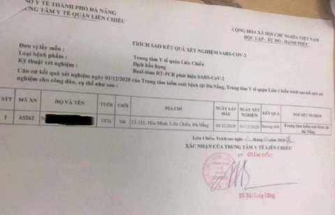 Cảnh cáo nữ điều dưỡng sửa kết quả xét nghiệm COVID-19 âm tính thành dương tính - Ảnh 1. Cảnh cáo nữ điều dưỡng sửa kết quả xét nghiệm COVID-19 âm tính thành dương tính - Ảnh 1.