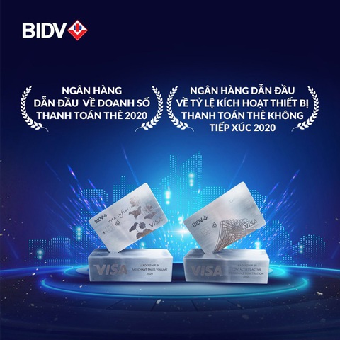 Thanh toán thẻ BIDV được VISA trao hai giải thưởng - Ảnh 1. Thanh toán thẻ BIDV được VISA trao hai giải thưởng - Ảnh 1.
