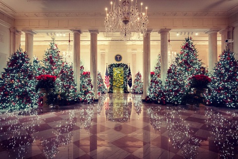 Vợ chồng ông Trump dự lễ lên đèn Giáng sinh tại Nhà Trắng - Ảnh 5. Vợ chồng ông Trump dự lễ lên đèn Giáng sinh tại Nhà Trắng - Ảnh 5.