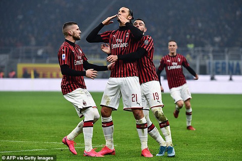 Inter thắng ngược AC Milan sau khi bị dẫn trước 2 bàn - Ảnh 1. Inter thắng ngược AC Milan sau khi bị dẫn trước 2 bàn - Ảnh 1.