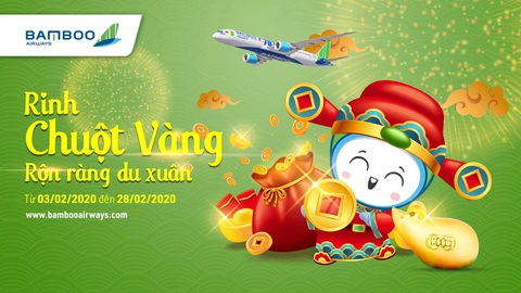 Du xuân cùng Bamboo Airways và cơ hội rinh chuột vàng đắc tài đắc lộc - Ảnh 2. Du xuân cùng Bamboo Airways và cơ hội rinh chuột vàng đắc tài đắc lộc - Ảnh 2.