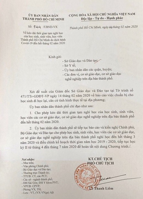 TP.HCM sẽ kiến nghị Chính phủ cho học sinh, sinh viên nghỉ học hết tháng 3-2020 - Ảnh 2. TP.HCM sẽ kiến nghị Chính phủ cho học sinh, sinh viên nghỉ học hết tháng 3-2020 - Ảnh 2.