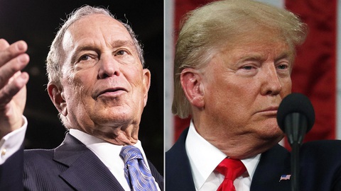 Ông Trump cà khịa với tỉ phú Bloomberg - Ảnh 2. Ông Trump cà khịa với tỉ phú Bloomberg - Ảnh 2.