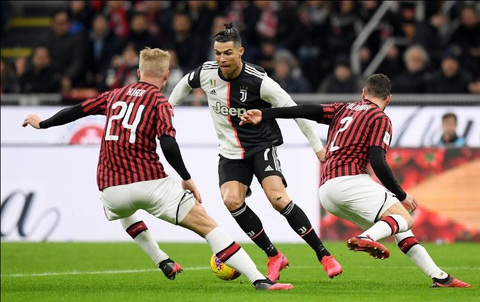 Ronaldo ghi bàn phút 90+1 giúp Juventus cầm hòa AC Milan - Ảnh 1. Ronaldo ghi bàn phút 90+1 giúp Juventus cầm hòa AC Milan - Ảnh 1.