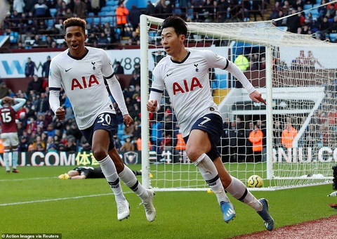 Son Heung Min lập cú đúp, Tottenham thắng nghẹt thở Aston Villa - Ảnh 3. Son Heung Min lập cú đúp, Tottenham thắng nghẹt thở Aston Villa - Ảnh 3.